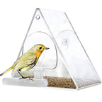 Window Mount Bird Feeder with Clear Acrylic Walls and Suction Cup All Vera Mart