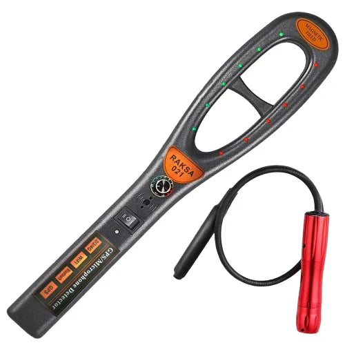 Hidden Camera and Tracker Detector with Detection Tube and LED Alerts All Vera Mart