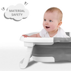 Newborn Bath Tub with Color Changing Temperature Alert and Non-Slip Footpads, Foldable Design All Vera Mart