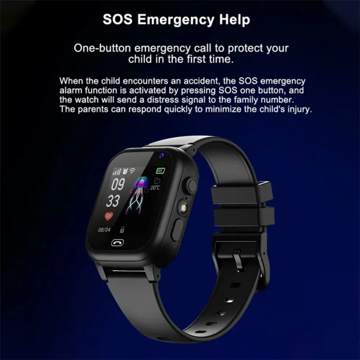 GPS Smartwatch for Kids with Real-Time Location Tracking and Emergency SOS, 48-Hour Battery All Vera Mart