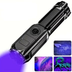 UV Pet Urine Detector Flashlight with Adjustable Zoom and Water Resistant Design All Vera Mart