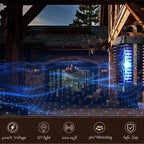 Electric Bug Zapper with 4200 Volt Grid and 365nm UV Bulb for Outdoor Patios All Vera Mart