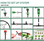 Automatic Drip Irrigation System with Adjustable Timer and Pressure Regulation All Vera Mart