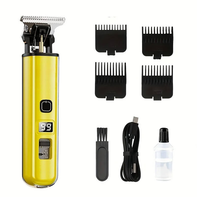 Cordless Hair Clippers with LED Battery Display and Manganese Steel Blade, 60 Minute Runtime All Vera Mart