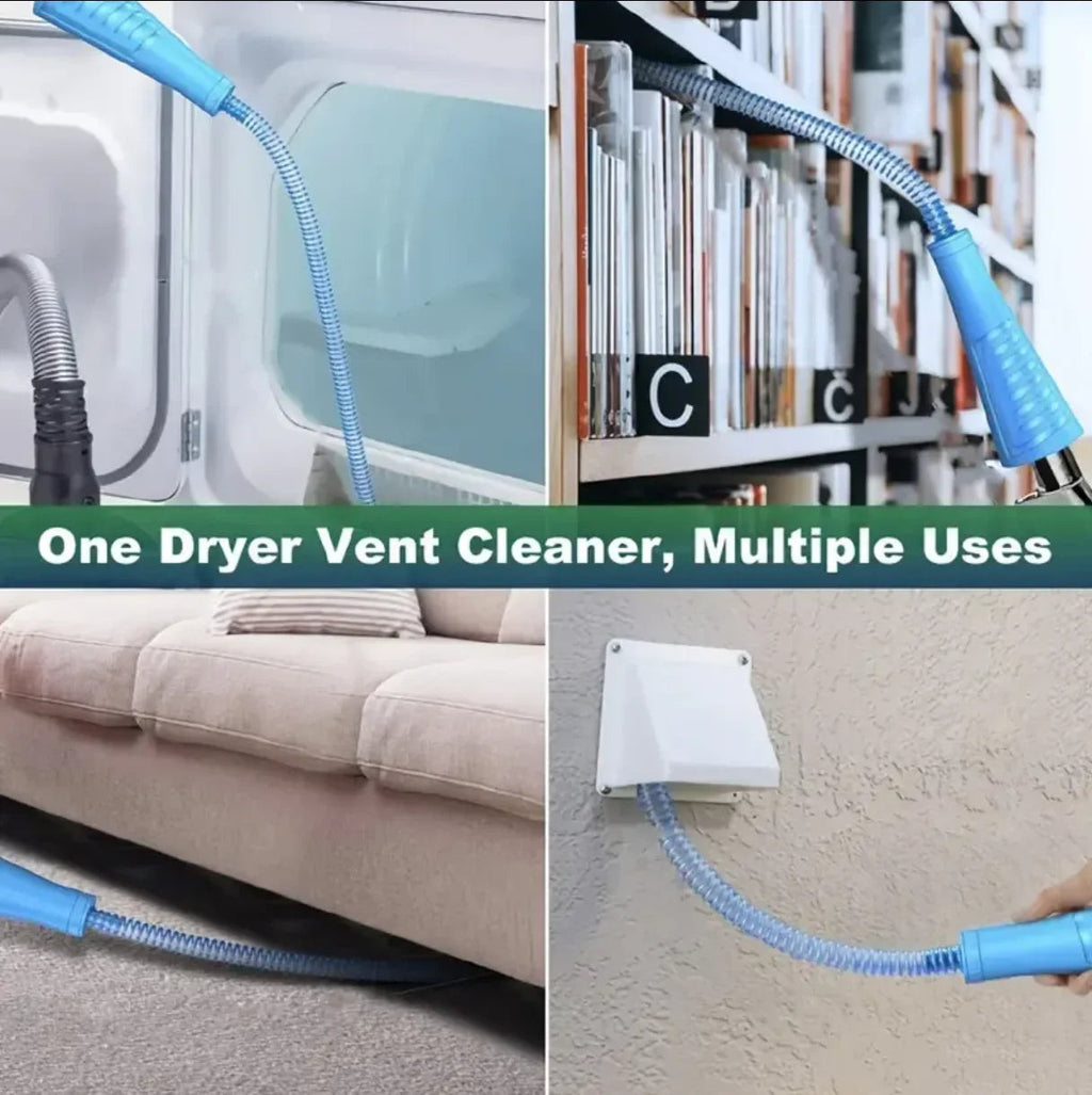 Dryer Vent Lint Removal Tool with Flexible Design and Vacuum Hose Compatibility All Vera Mart