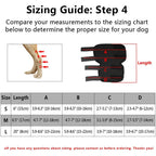 Dog Ankle Brace with Compression Support and Reflective Strips, Neoprene All Vera Mart