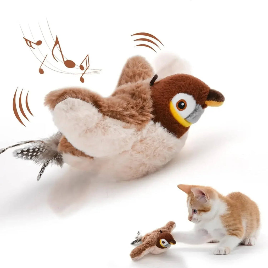Interactive Bird Toy with Motion Sensor and Chirping Sounds for Cats All Vera Mart