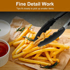 Nonstick Kitchen Tongs Set with Stainless Steel and Heat Resistance, 3-Piece All Vera Mart