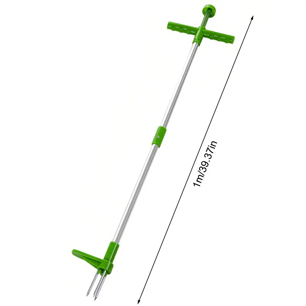 Stand Up Weed Puller with Three Claw Root Extraction and Foot Pedal All Vera Mart
