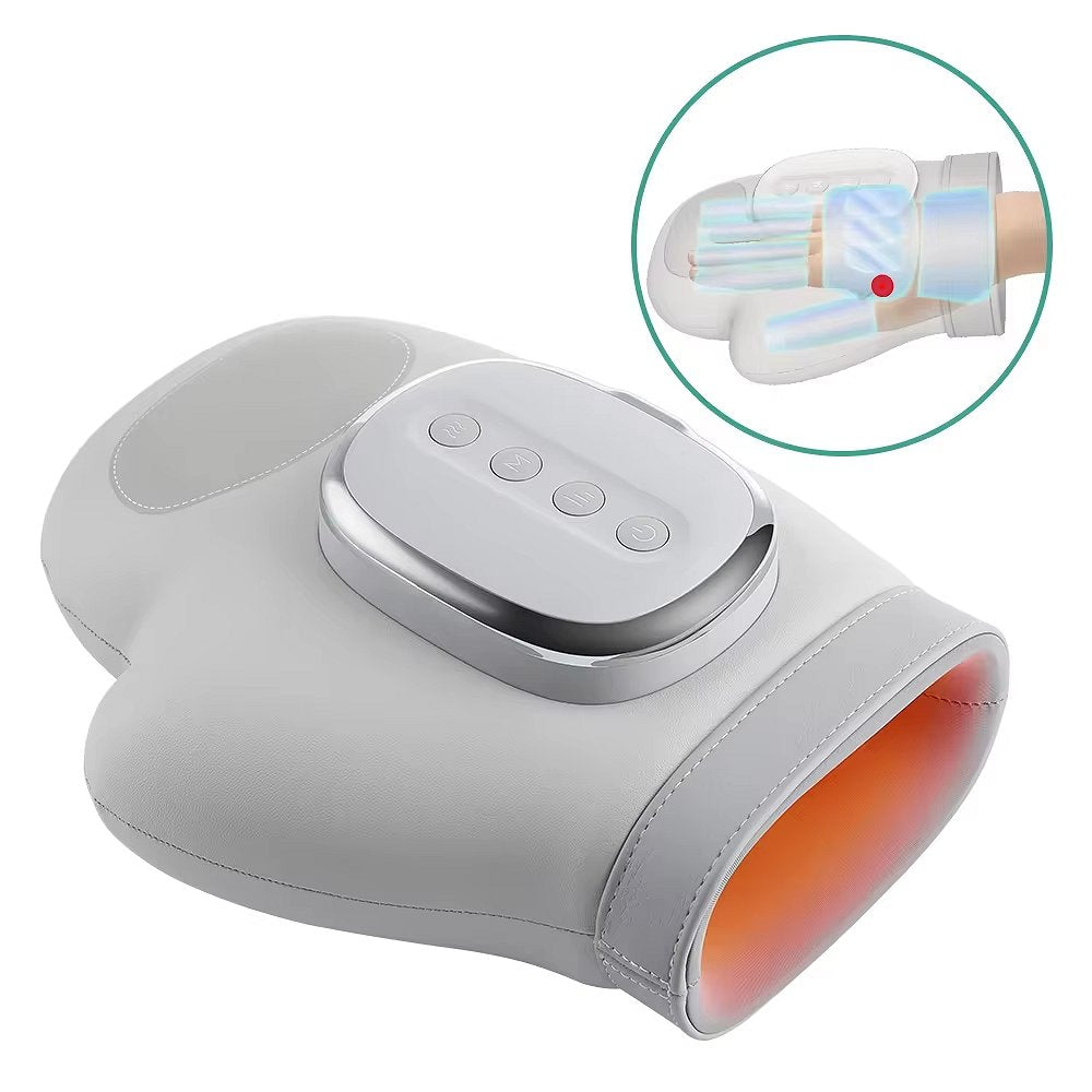 Hand Compression Massager Glove with Heat and Touch Controls All Vera Mart
