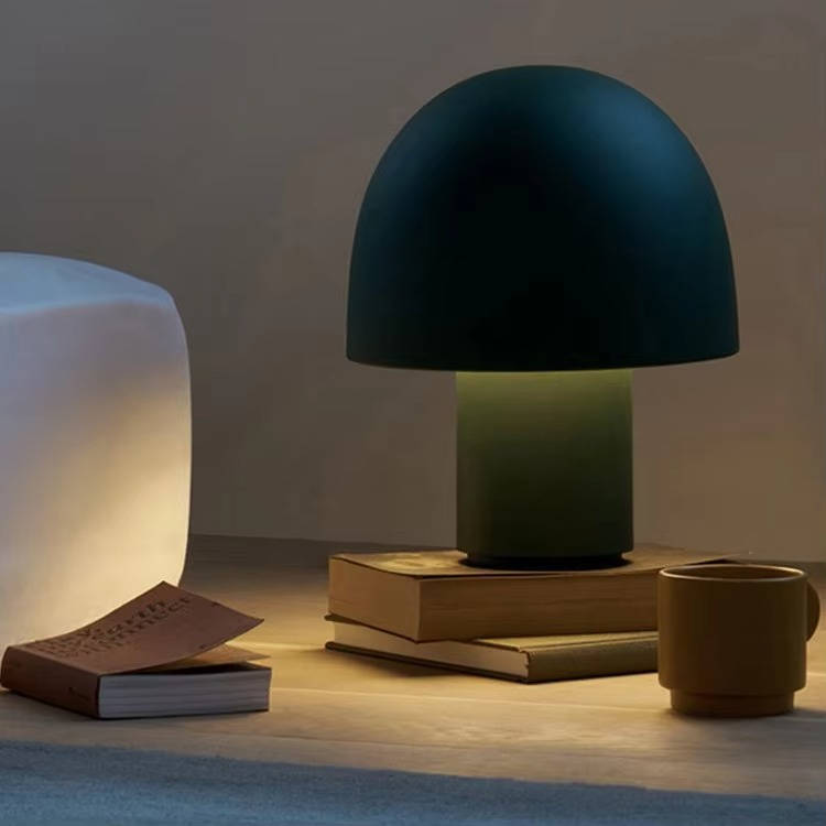 Bedside Table Lamp with Dome Shade and Wrought Iron Base, 40W All Vera Mart