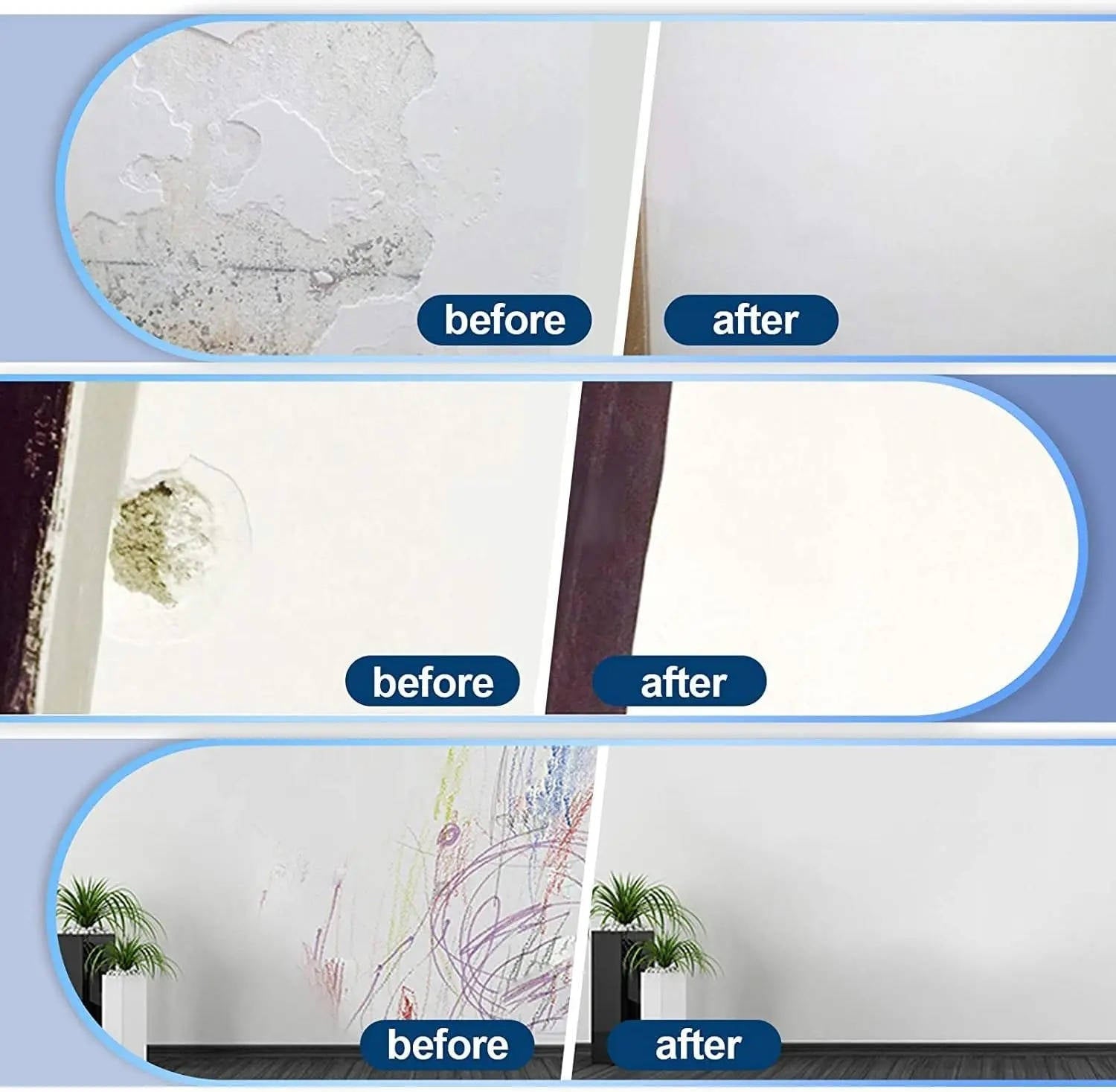 Quick Drying Drywall Repair Cream with Scraper and Sanding Block All Vera Mart