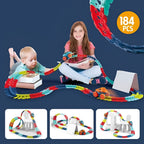Flexible Race Track Set with LED Lights and Anti Tip Car for Kids All Vera Mart
