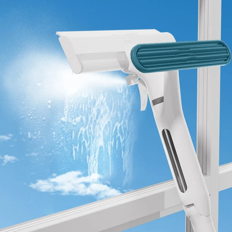Spray Mop for Windows with Silicone Scraper and Water Collection Chamber All Vera Mart