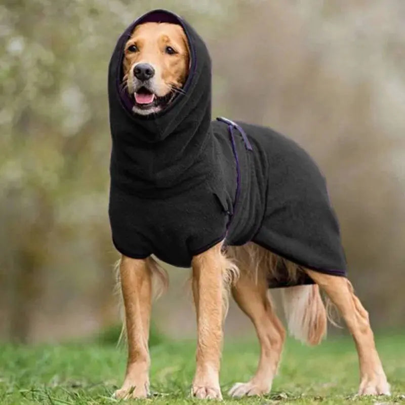 Dog Winter Coat with Water-Repellent Shell and Plush Fleece Lining, Reflective Trim All Vera Mart