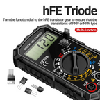 Digital Multimeter with Extended Test Probes and Continuity Buzzer All Vera Mart