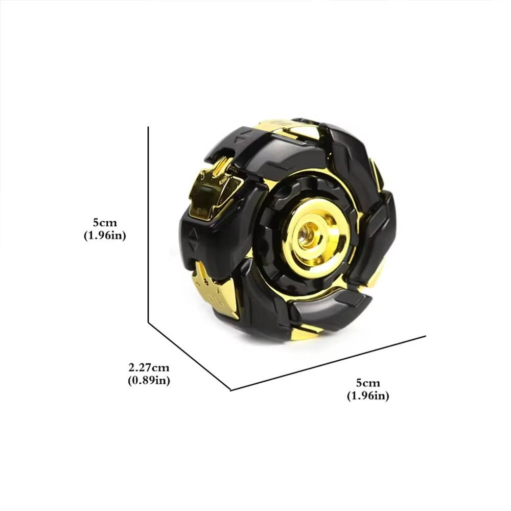 Zinc Alloy Fidget Spinner with Expandable Wings and Reflective Finish All Vera Mart