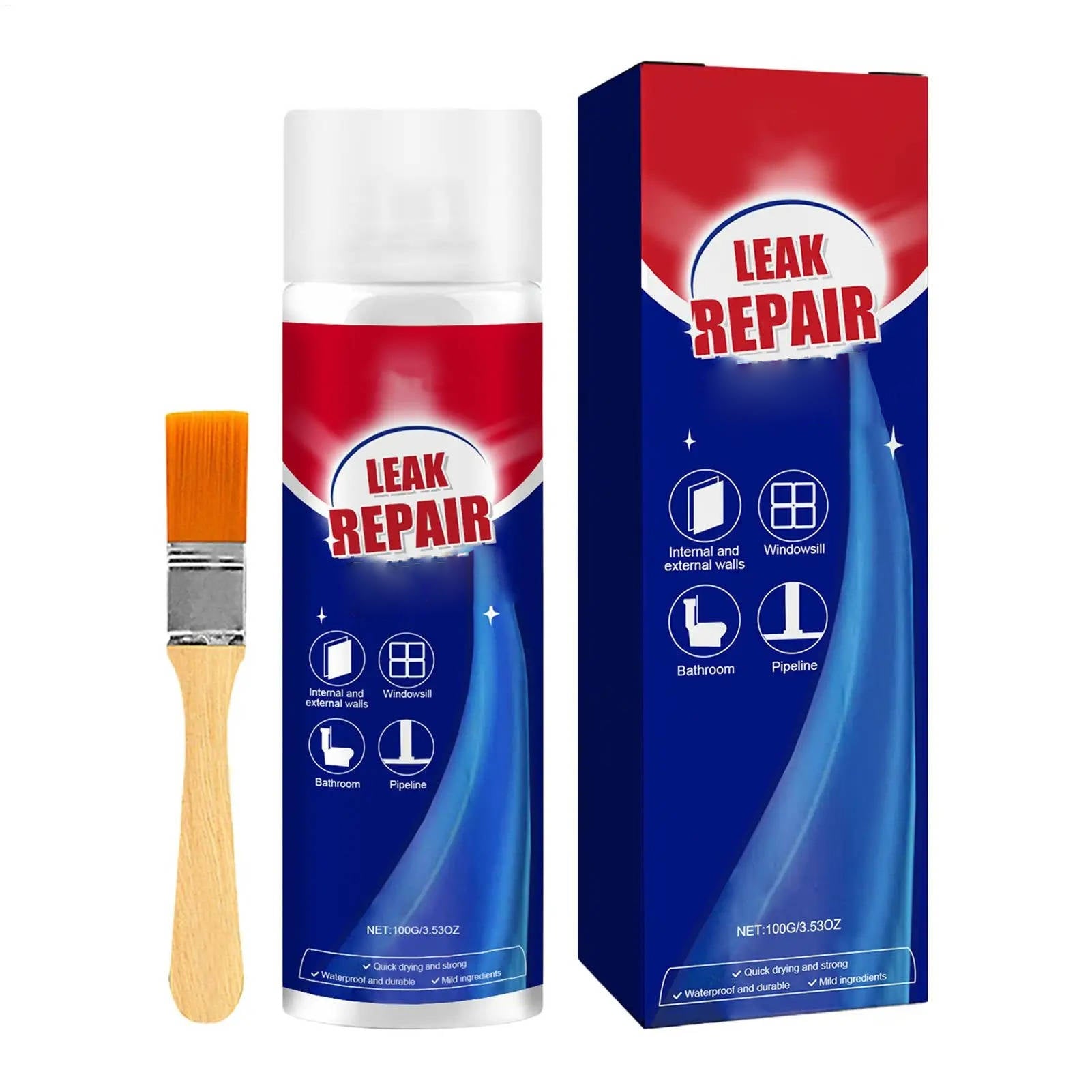 Waterproof Sealant Spray with Self Healing Technology and Instant Bonding, 2 Pack All Vera Mart