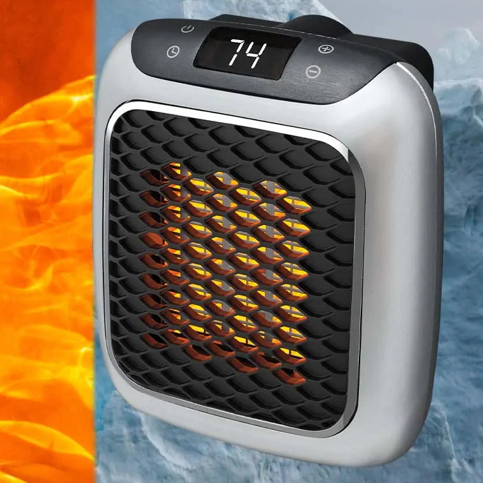 Plug-In Space Heater with Quiet Motor and Overheat Shutoff for 250 Sq Ft Rooms All Vera Mart