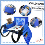 Car Seat Activity Tray with Storage Pockets and Soft Foam Edges All Vera Mart