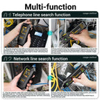 Network Cable Tester with Transmitter Receiver and LED Flashlight All Vera Mart