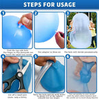 Inflatable Jelly Ball Set with Air and Water Fill for Outdoor Play, 3-Pack All Vera Mart