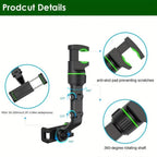 Rearview Mirror Phone Mount with 360 Degree Rotation and One Hand Release All Vera Mart