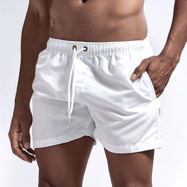 Men's Athletic Swim Trunks with Mesh Liner and Three Pockets, Quick Dry All Vera Mart