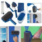 Wall Paint Roller System with Corner Brush and Sponge Applicator All Vera Mart