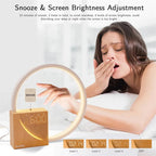 Bedside Lamp with Digital Clock and Nature Sounds, Touch Control All Vera Mart