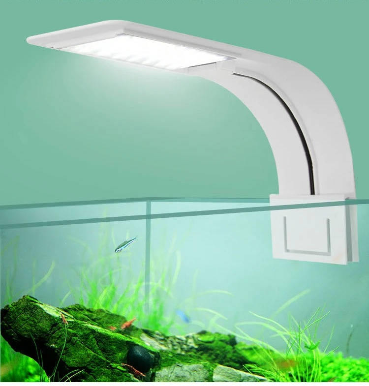 LED Aquarium Light with Clip Mount and Natural Spectrum for Plant Growth All Vera Mart