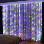 String LED Curtain Lights with Remote Control and 8 Display Modes All Vera Mart