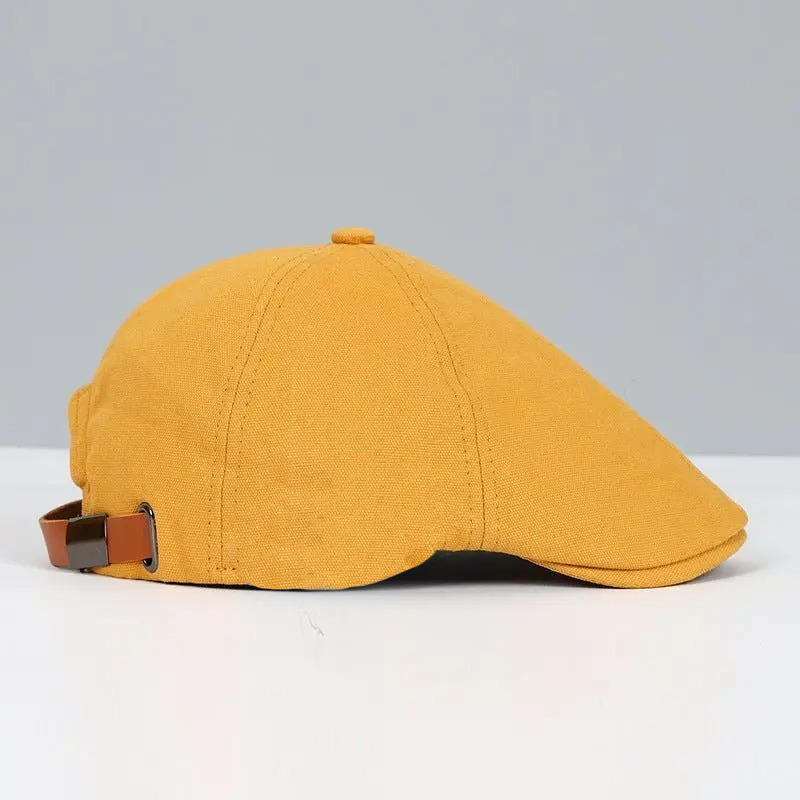 Flat Cap with Adjustable Elastic Band and Moisture Wicking Interior, Unisex All Vera Mart