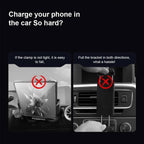 Car Mount Wireless Charger with Motorized Arm and Dual Coil, Air Vent All Vera Mart