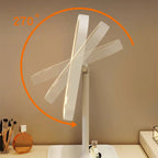 LED Makeup Mirror with 360 Rotation and Three Color Temperatures, Rechargeable All Vera Mart