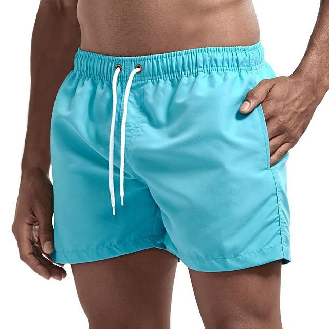 Men's Athletic Swim Trunks with Mesh Liner and Three Pockets, Quick Dry All Vera Mart