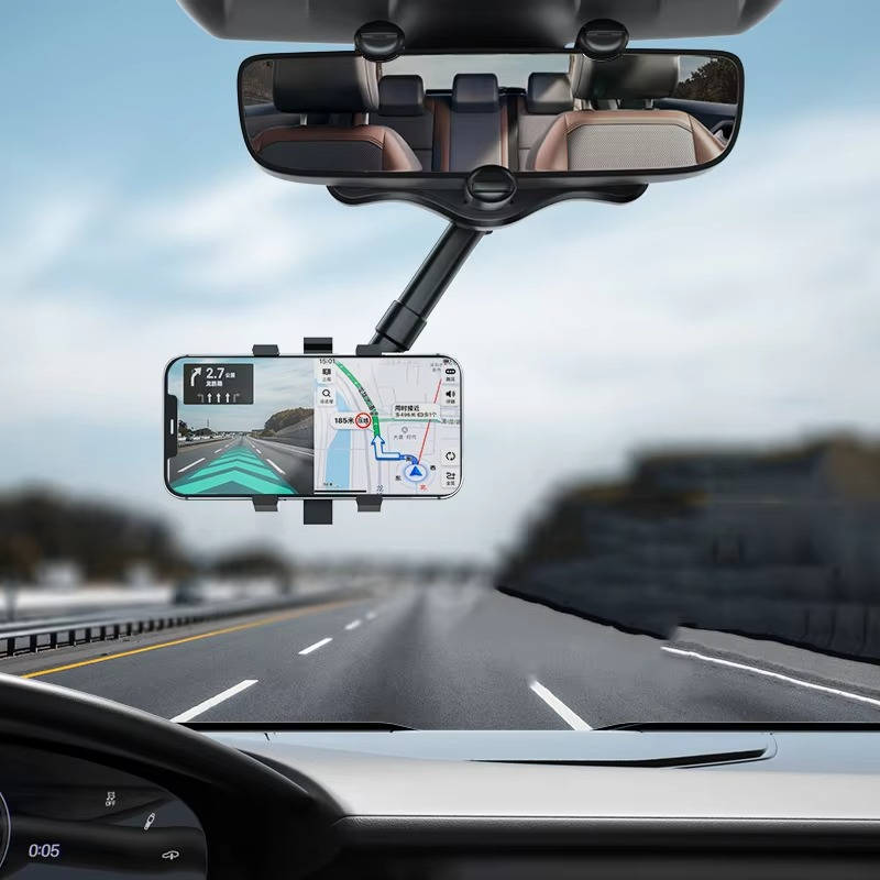 Rearview Mirror Phone Holder with 360 Rotation and Extendable Arm All Vera Mart