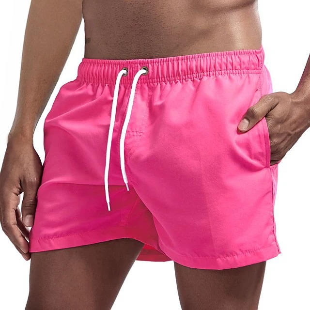 Men's Athletic Swim Trunks with Mesh Liner and Three Pockets, Quick Dry All Vera Mart