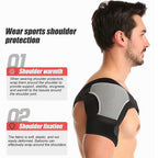 Adjustable Shoulder Compression Brace with Dual Straps and Ice Pack Pocket All Vera Mart