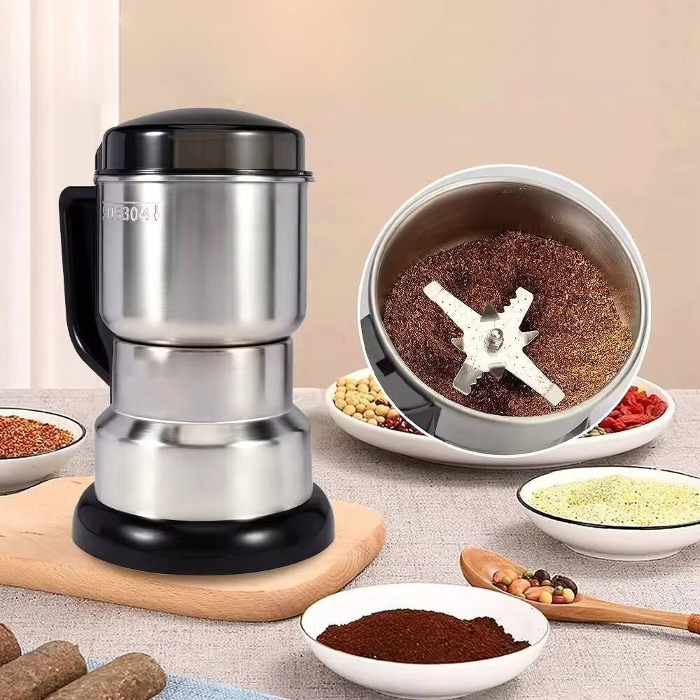 Electric Coffee Grinder with 400W Motor and Stainless Steel Chamber All Vera Mart