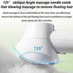 Dog and Cat Hair Dryer with Angled Comb Brush and LED Temperature Control All Vera Mart