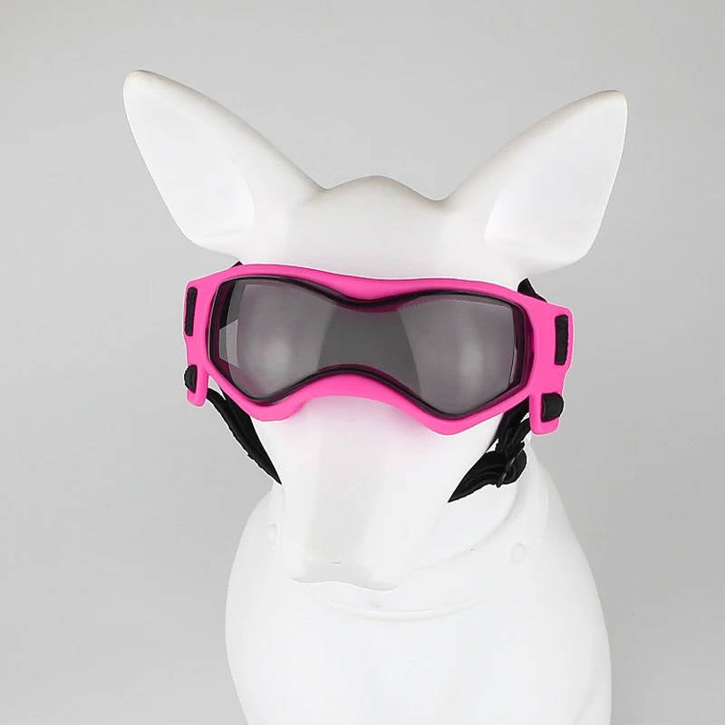Pet Eye Protection Goggles with Wraparound Lens and Adjustable Straps for Small Dogs All Vera Mart