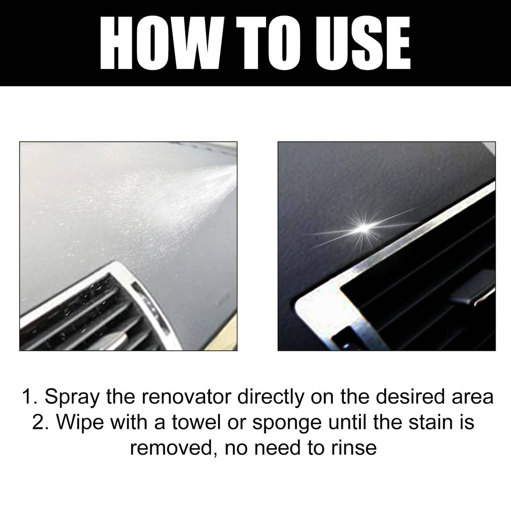 Car Interior Cleaner Spray Set with UV Protection and Multi-Surface Formula, 3 x 100ml All Vera Mart