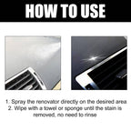 Car Interior Cleaner Spray Set with UV Protection and Multi-Surface Formula, 3 x 100ml All Vera Mart