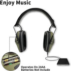 Shooting Range Ear Muffs with Dual Microphone Amplification and Active Noise Blocking All Vera Mart