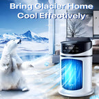 Evaporative Air Cooler with Humidifying Function and Automatic Swing, 8-Hour Runtime All Vera Mart