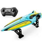Remote Control Boat with Dual Motors and LED Lights, 35 km/h Speed All Vera Mart