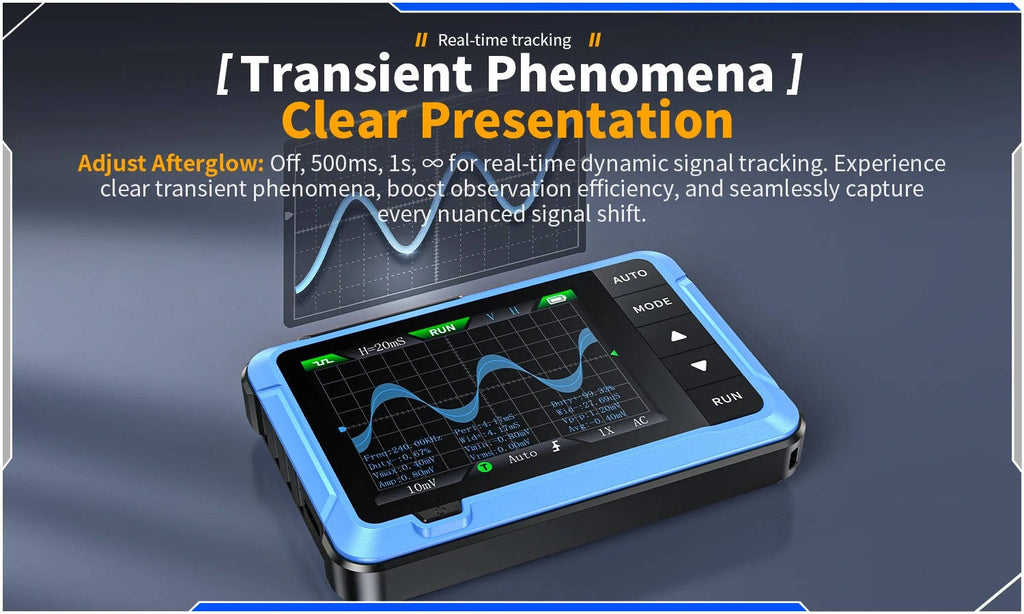 Oscilloscope with 2.8 inch LCD Display and Dual Signal Compatibility, 400V Range All Vera Mart