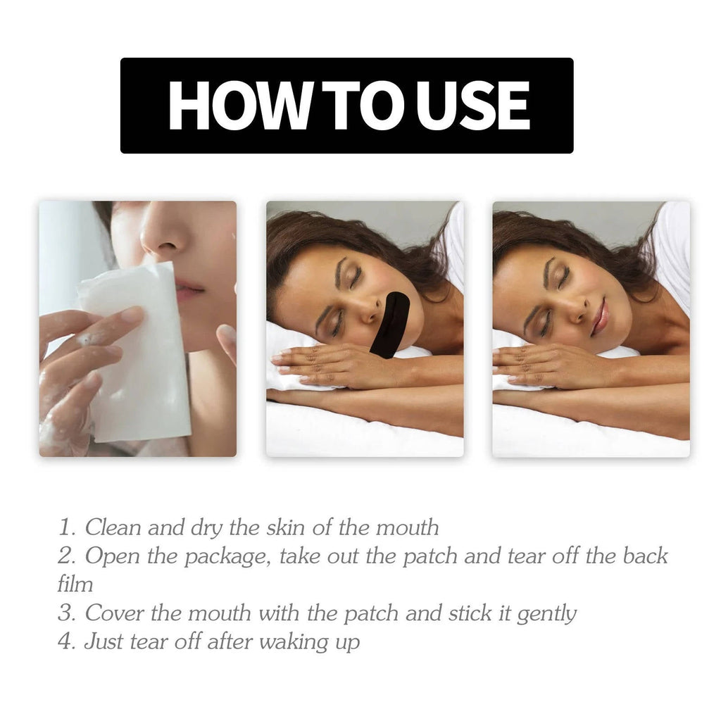 Mouth Tape with Bamboo Charcoal Fiber and Microporous Design for Nasal Breathing All Vera Mart