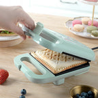Dual-Plate Sandwich Press with Nonstick Coating and Locking Handle All Vera Mart